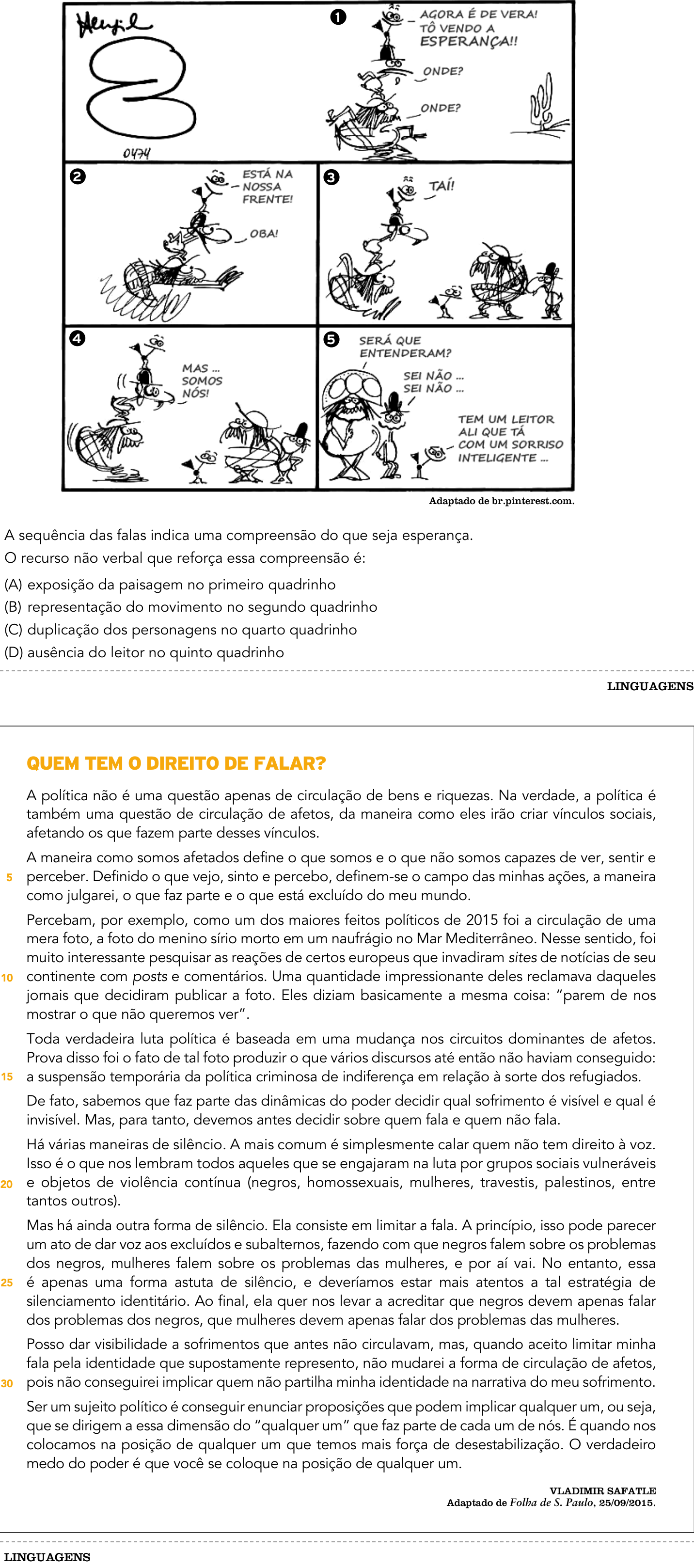 Questão 12 no caderno 2º Exame de Qualificação da UERJ 2018
