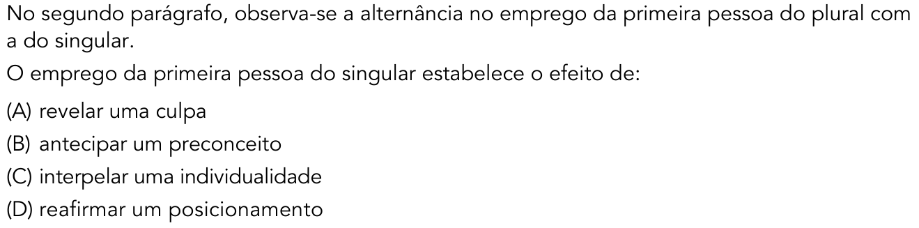 Questão 14 no caderno 2º Exame de Qualificação da UERJ 2018