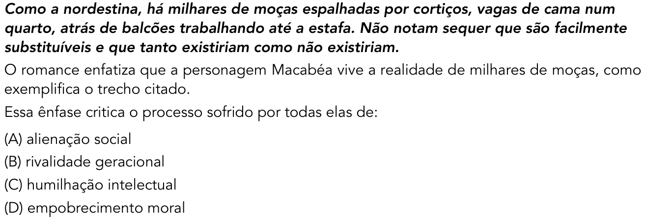 Questão 18 no caderno 2º Exame de Qualificação da UERJ 2018