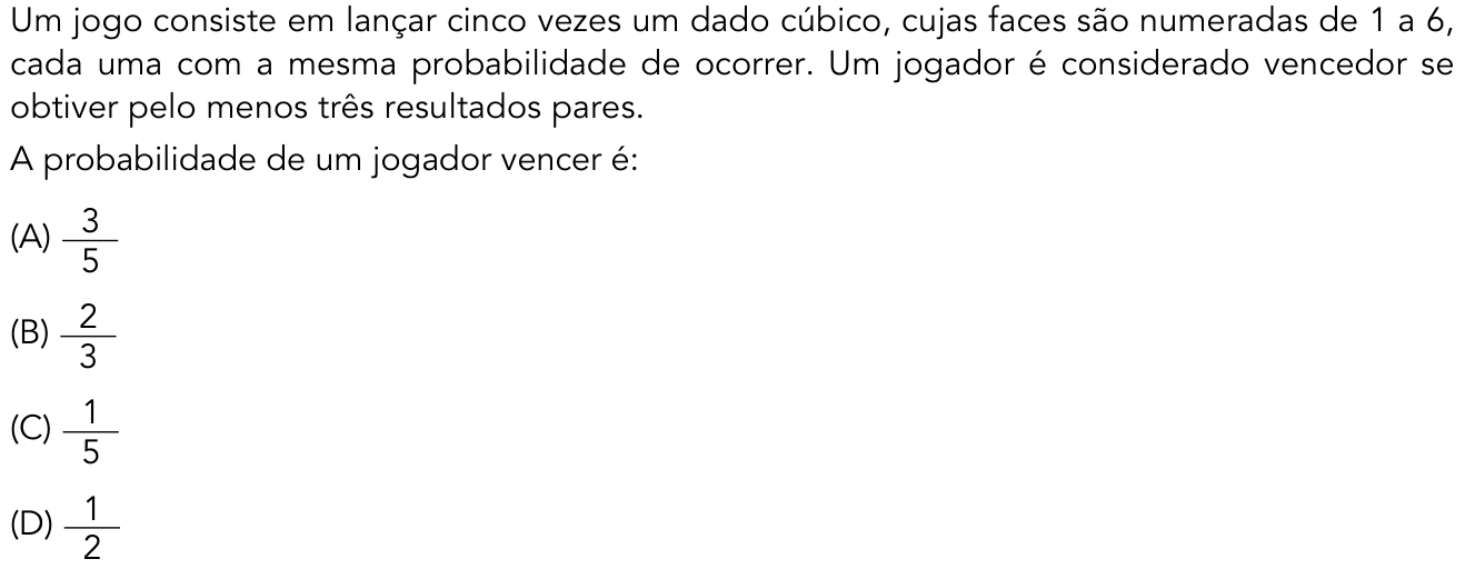 Questão 34 no caderno 2º Exame de Qualificação da UERJ 2018