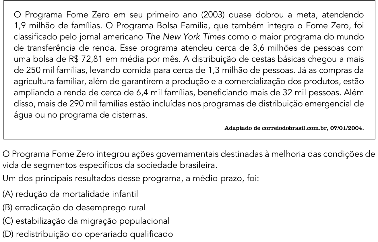 Questão 49 no caderno 2º Exame de Qualificação da UERJ 2018