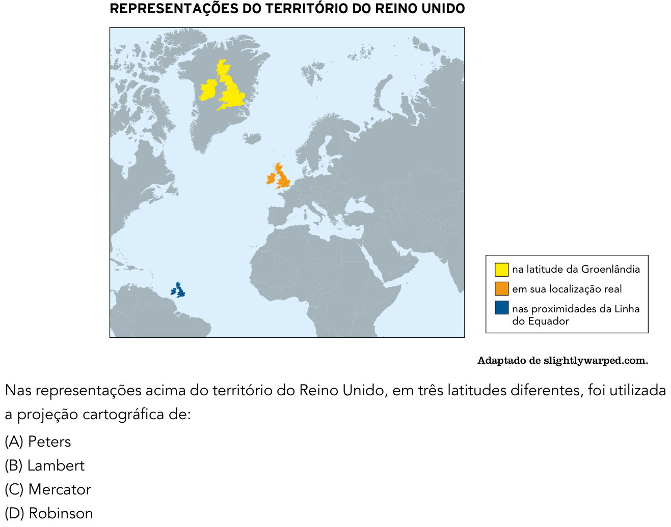 Questão 57 no caderno 2º Exame de Qualificação da UERJ 2018