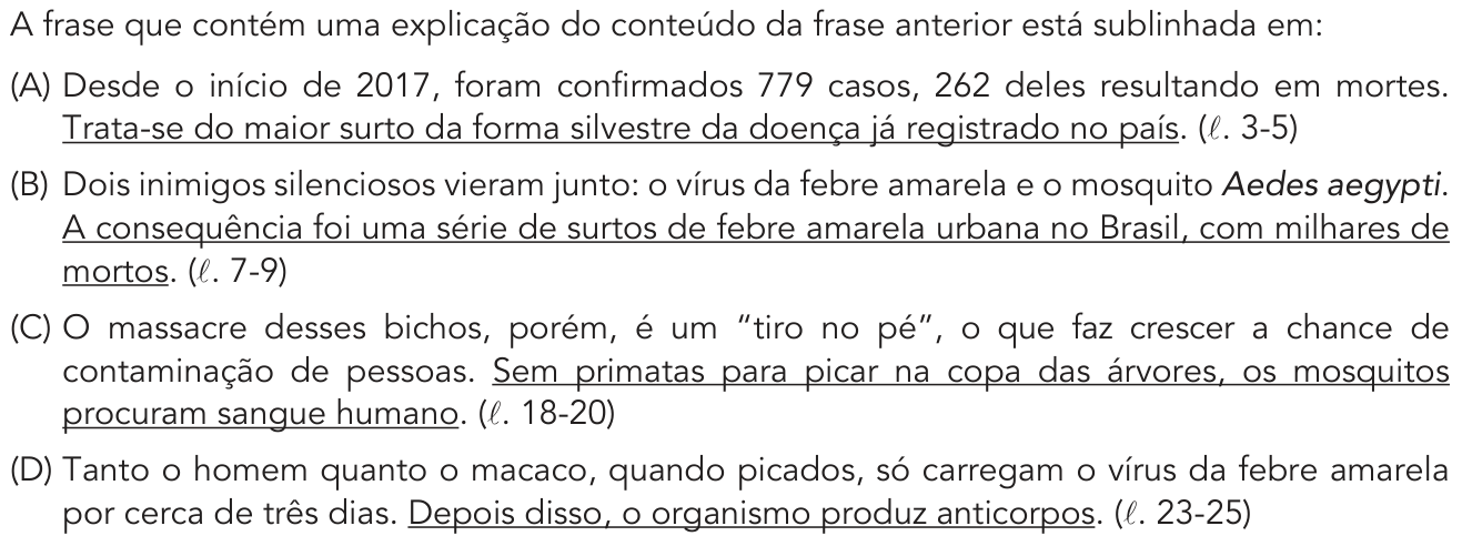Questão 7 no caderno 1º Exame de Qualificação da UERJ 2019