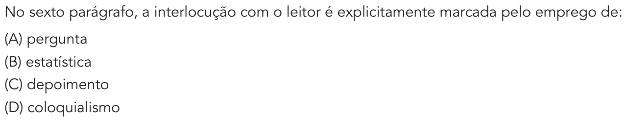 Questão 9 no caderno 1º Exame de Qualificação da UERJ 2019