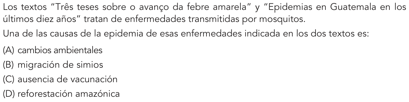 Questão 24 no caderno 1º Exame de Qualificação da UERJ 2019