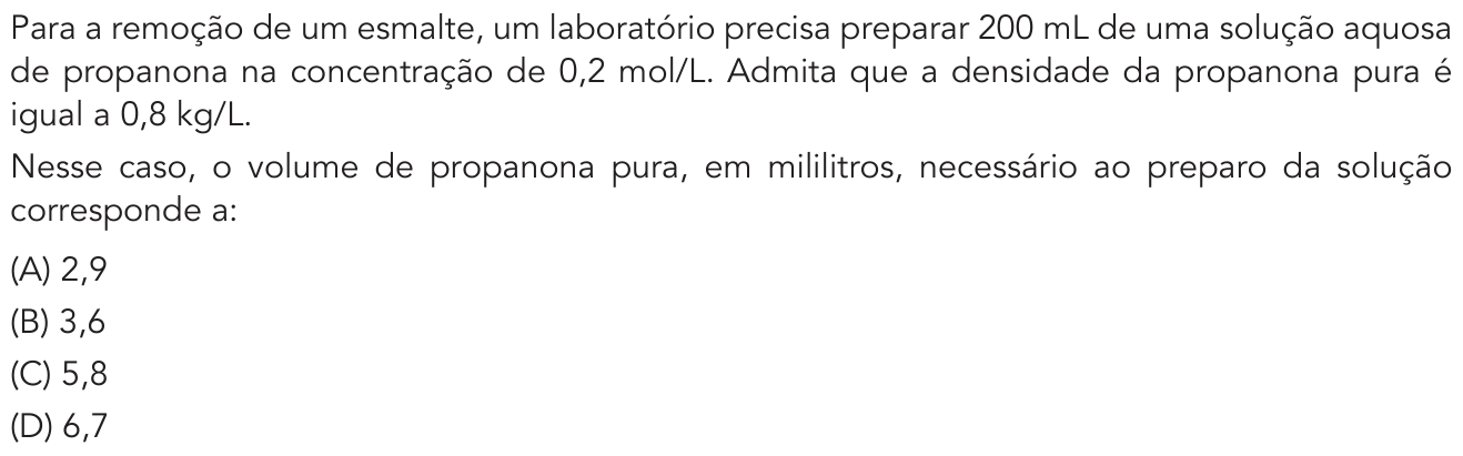 Questão 46 no caderno 1º Exame de Qualificação da UERJ 2019