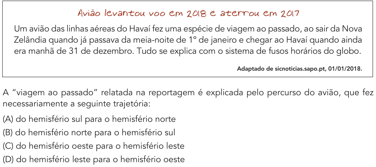 Questão 48 no caderno 1º Exame de Qualificação da UERJ 2019