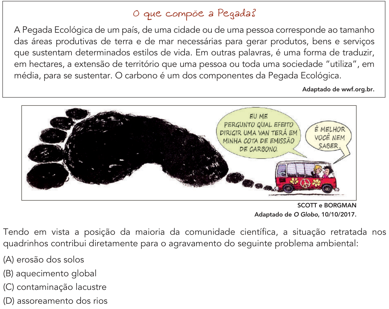 Questão 51 no caderno 1º Exame de Qualificação da UERJ 2019