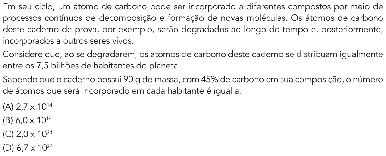 Questão 5 no caderno 2º Exame de Qualificação da UERJ 2019