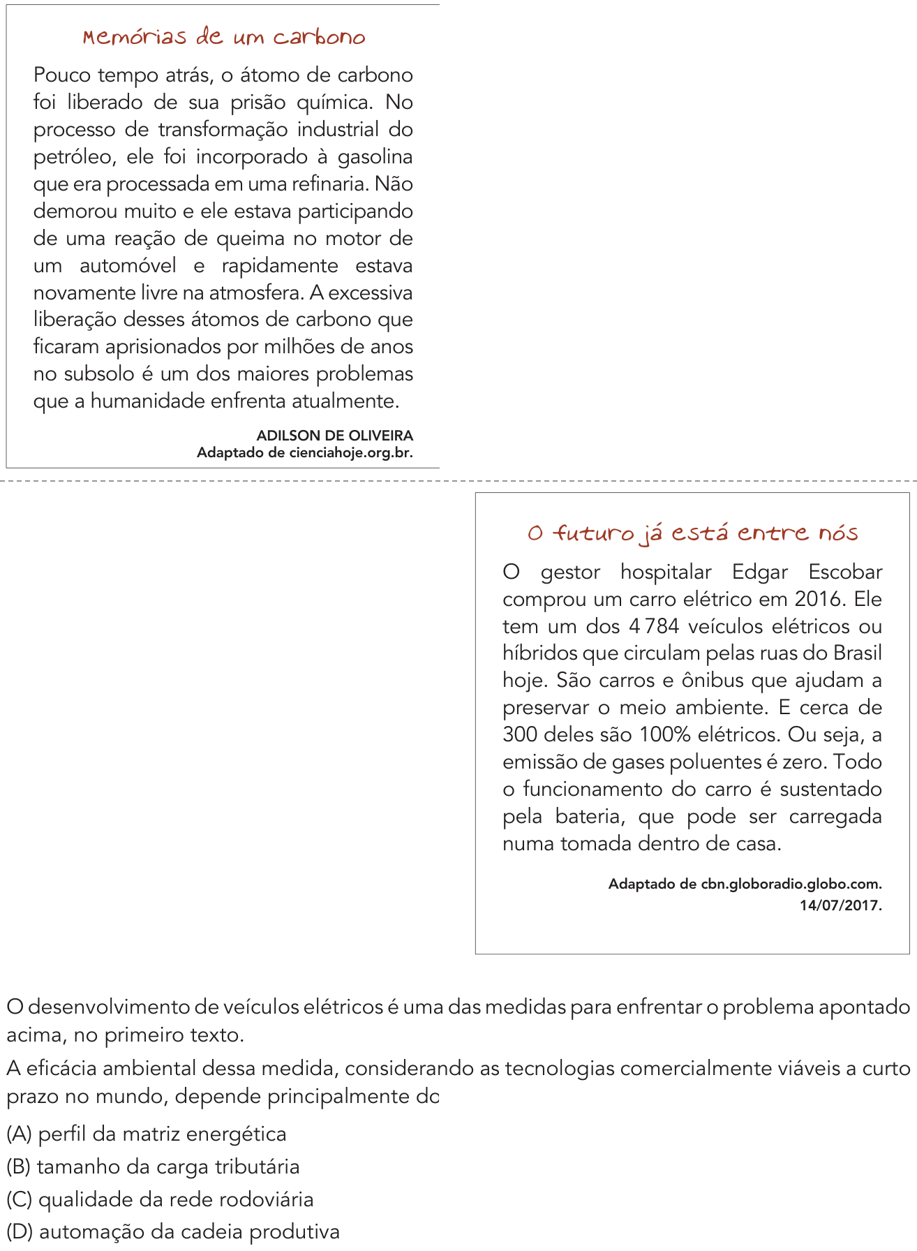 Questão 9 no caderno 2º Exame de Qualificação da UERJ 2019