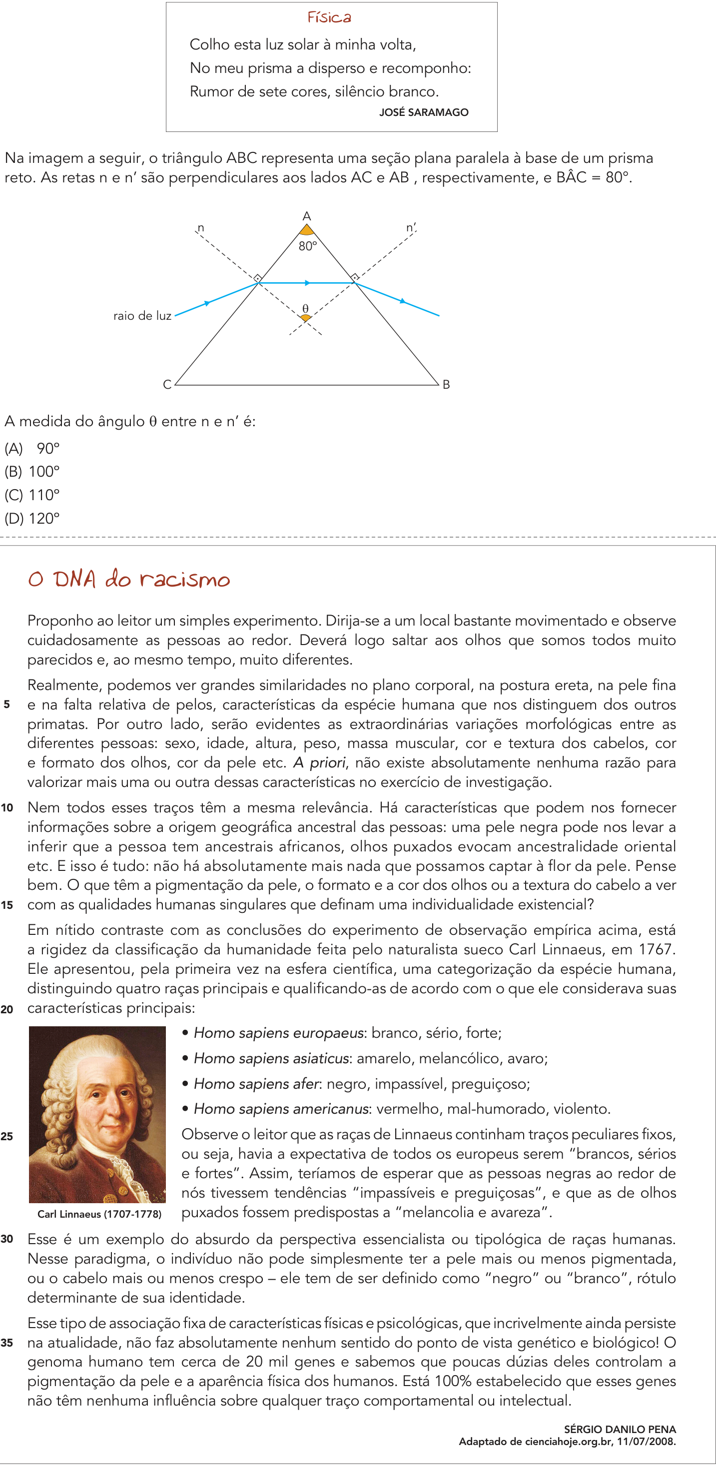 Questão 10 no caderno 2º Exame de Qualificação da UERJ 2019