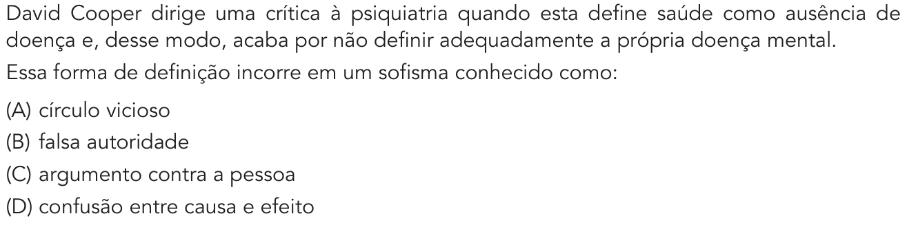 Questão 16 no caderno 2º Exame de Qualificação da UERJ 2019