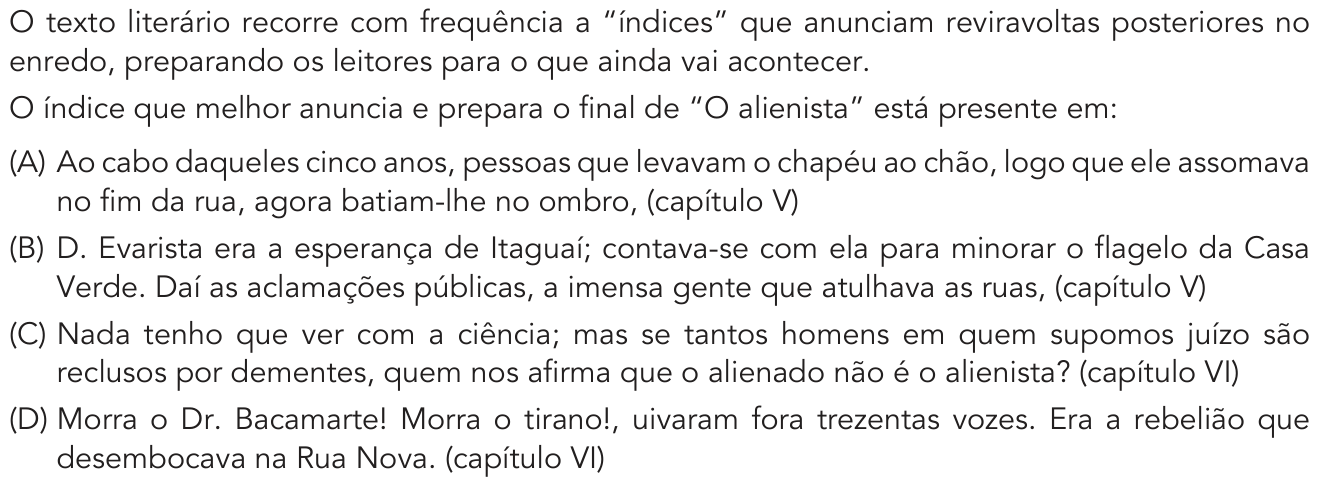 Questão 20 no caderno 2º Exame de Qualificação da UERJ 2019