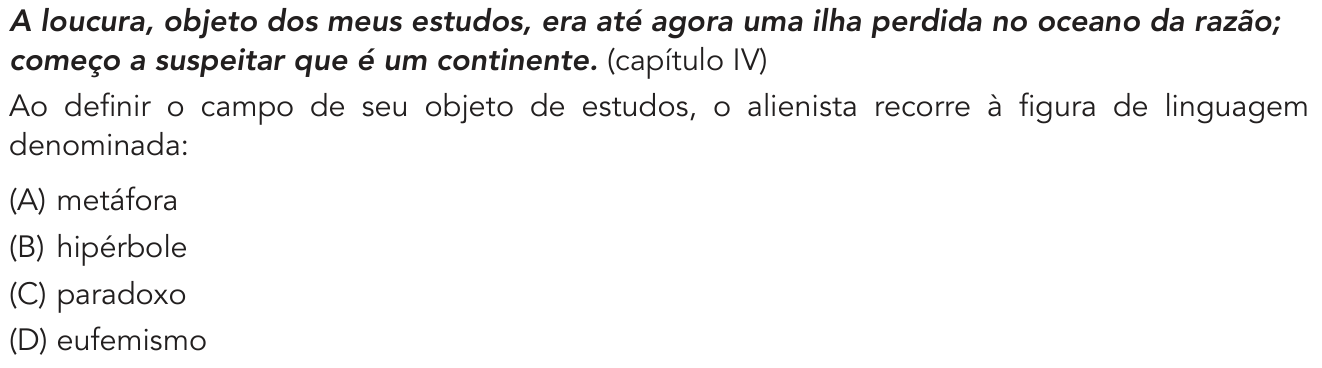 Questão 21 no caderno 2º Exame de Qualificação da UERJ 2019