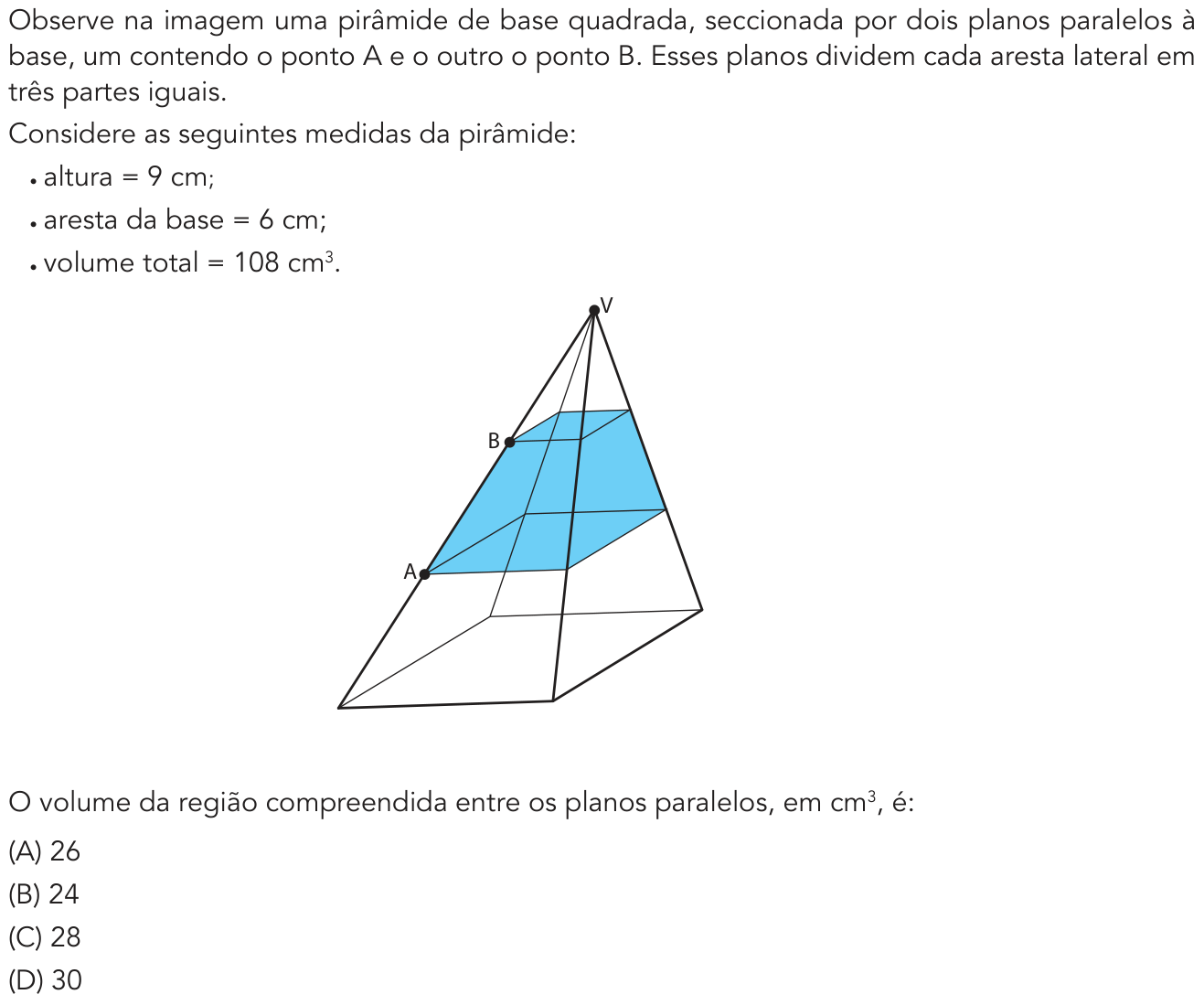 Questão 34 no caderno 2º Exame de Qualificação da UERJ 2019