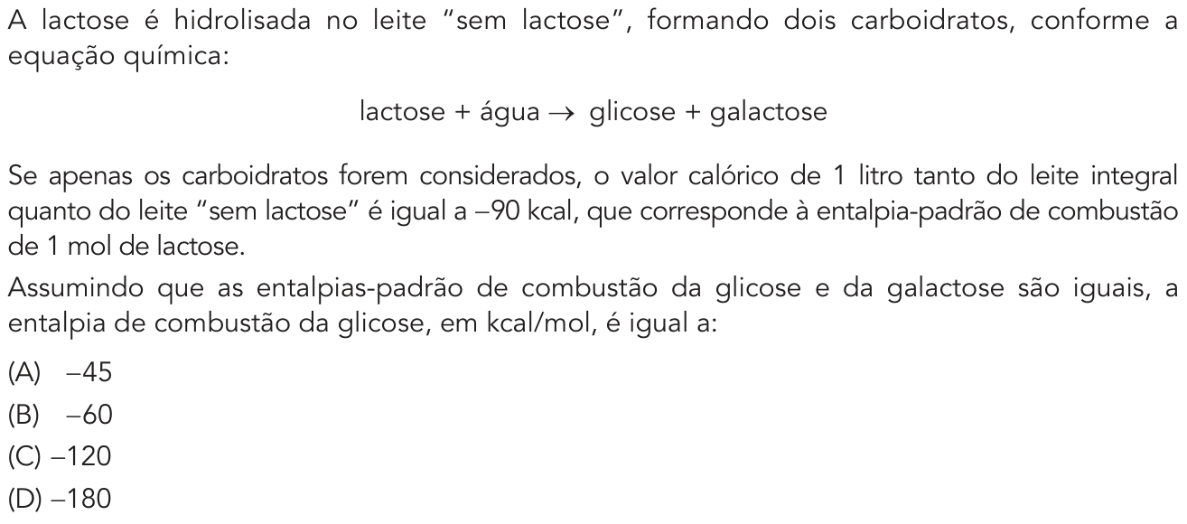Questão 36 no caderno 2º Exame de Qualificação da UERJ 2019