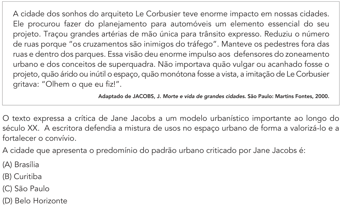 Questão 50 no caderno 2º Exame de Qualificação da UERJ 2019