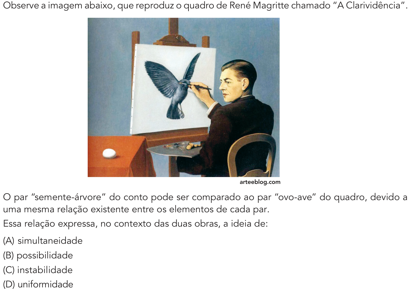 Questão 16 no caderno 1º Exame de Qualificação da UERJ 2020
