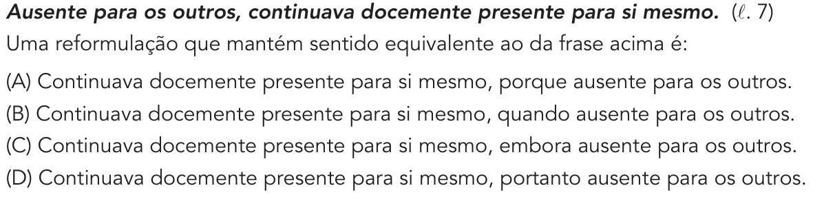 Questão 22 no caderno 1º Exame de Qualificação da UERJ 2020