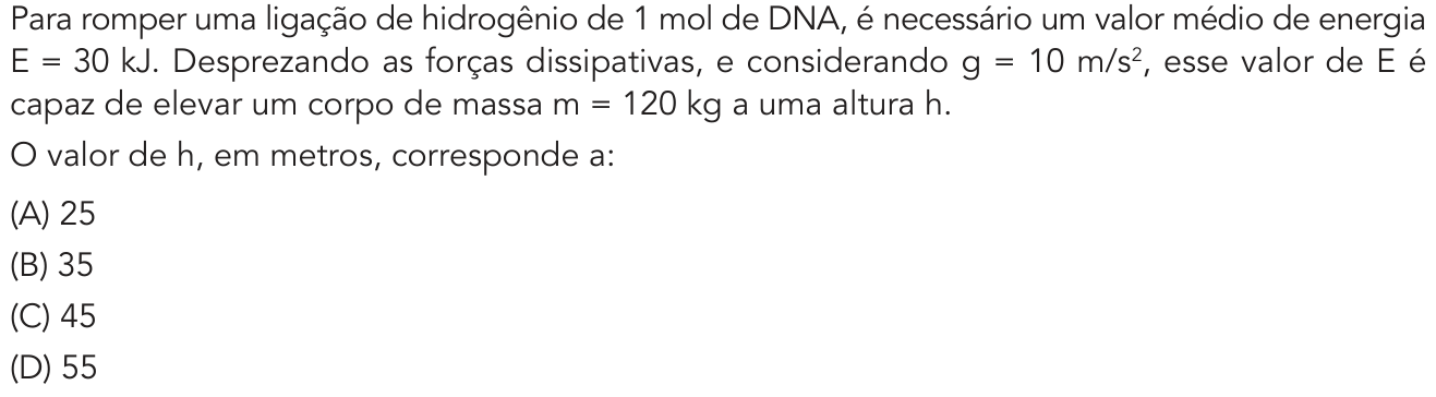 Questão 36 no caderno 1º Exame de Qualificação da UERJ 2020
