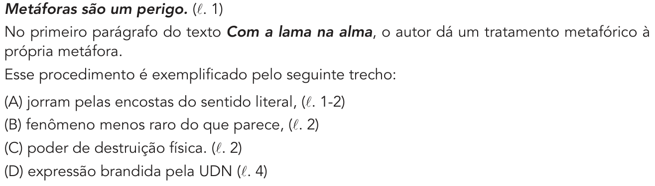 Questão 11 no caderno 2º Exame de Qualificação da UERJ 2020