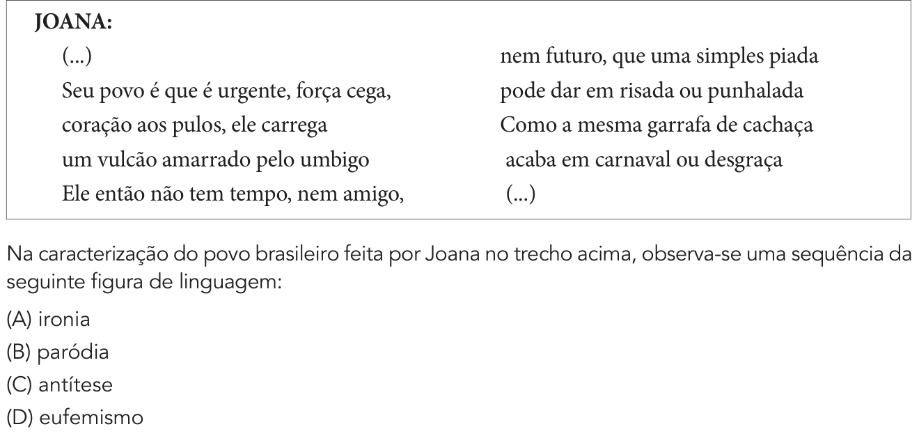 Questão 19 no caderno 2º Exame de Qualificação da UERJ 2020