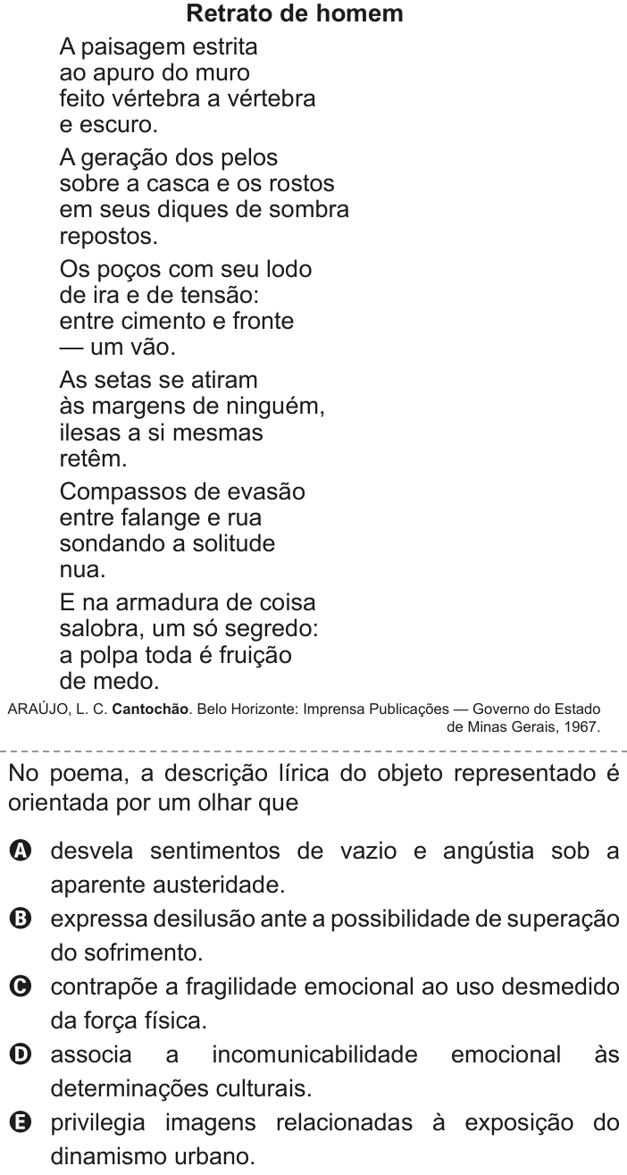 Questão 18 no caderno Azul do ENEM 2020