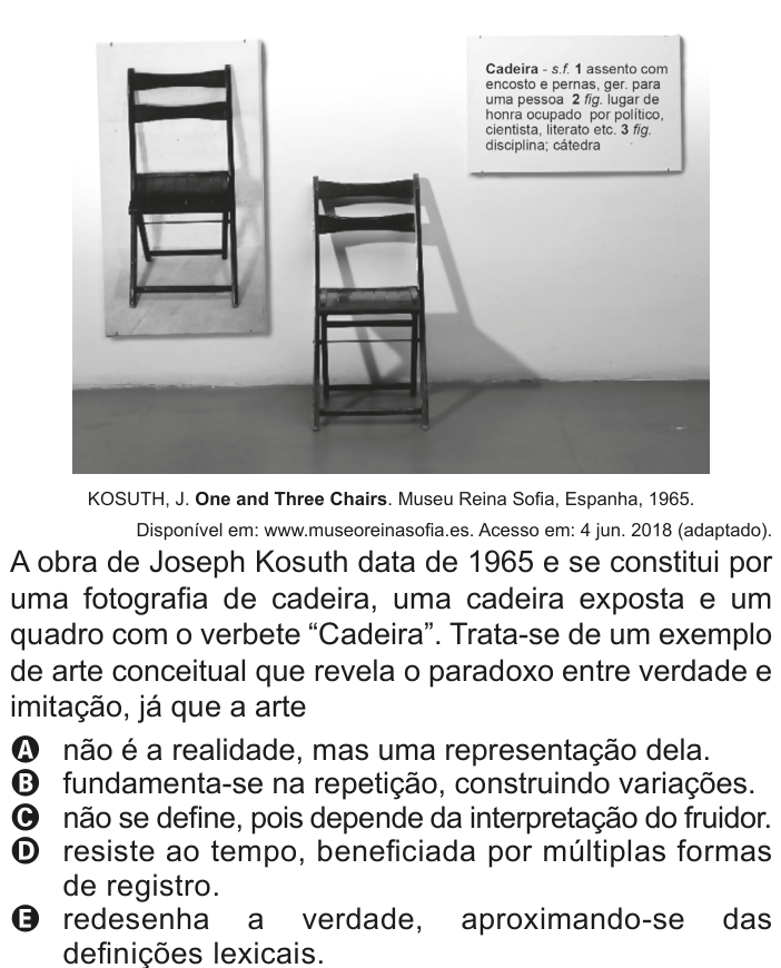 Questão 25 no caderno Azul do ENEM 2020