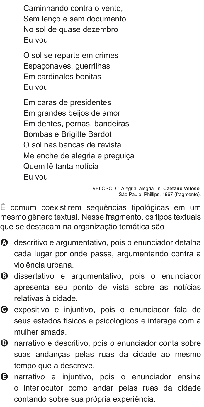 Questão 27 no caderno Azul do ENEM 2020