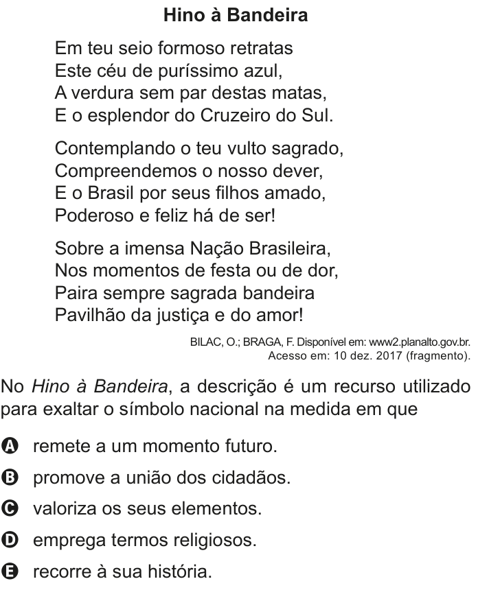 Questão 39 no caderno Azul do ENEM 2020