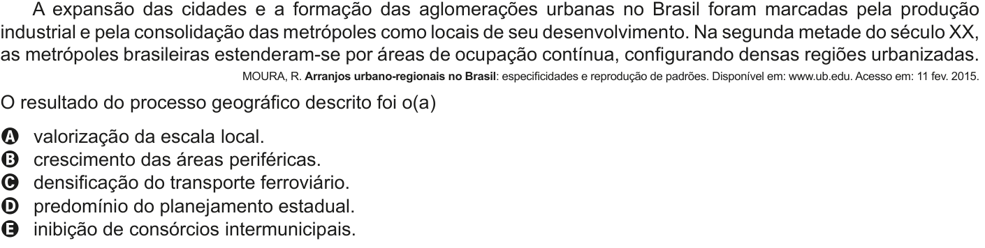 Questão 50 no caderno Azul do ENEM 2020