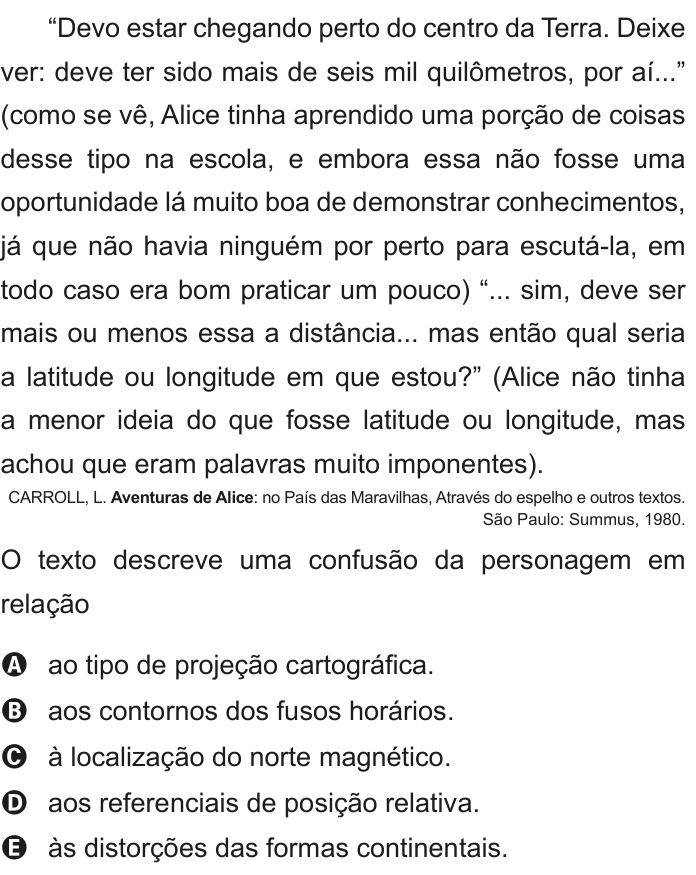 Questão 53 no caderno Azul do ENEM 2020
