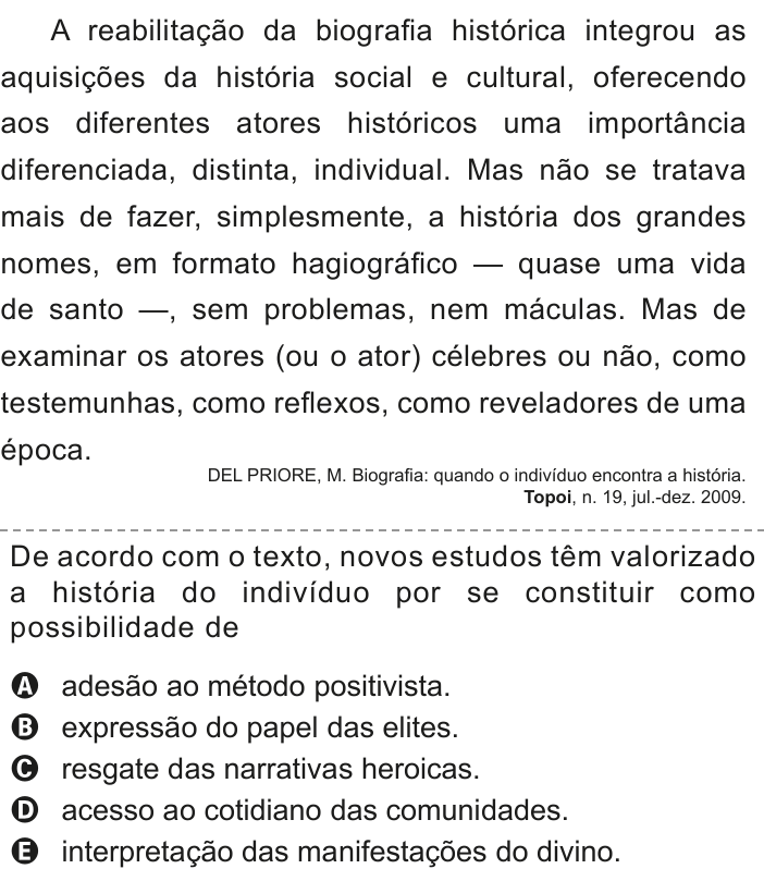 Questão 68 no caderno Azul do ENEM 2020
