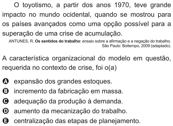 Questão 78 no caderno Azul do ENEM 2020