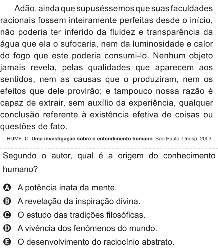 Questão 89 no caderno Azul do ENEM 2020