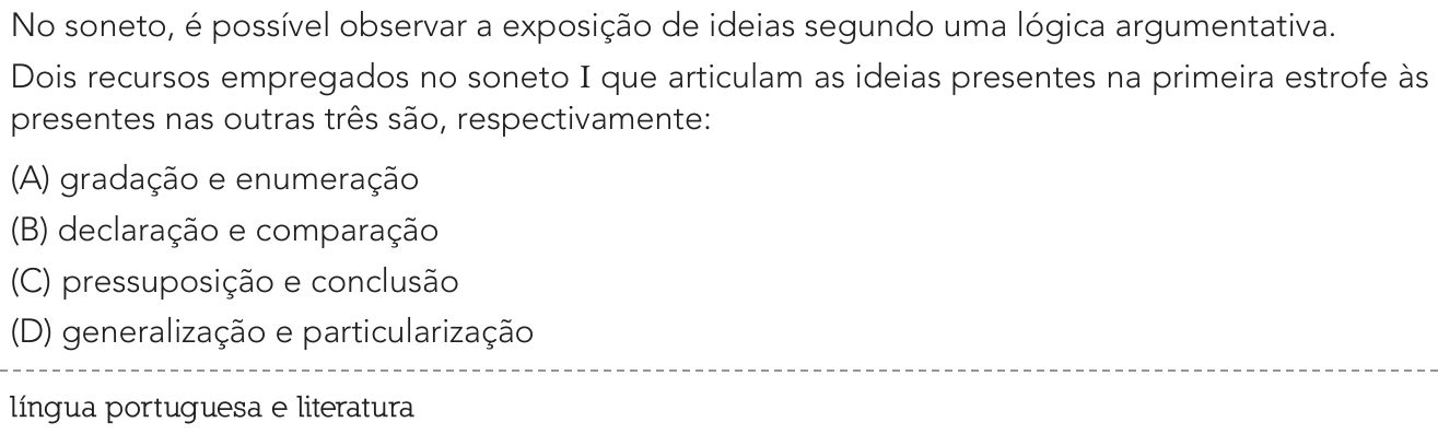 Questão 5 no caderno Exame Único da UERJ 2022