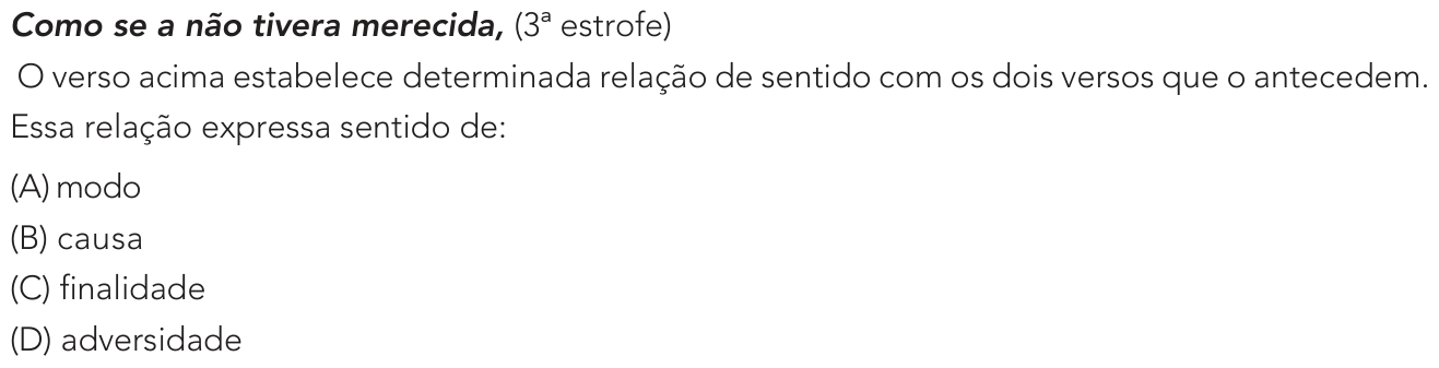 Questão 10 no caderno Exame Único da UERJ 2022