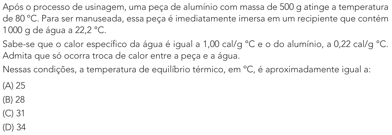 Questão 34 no caderno Exame Único da UERJ 2022