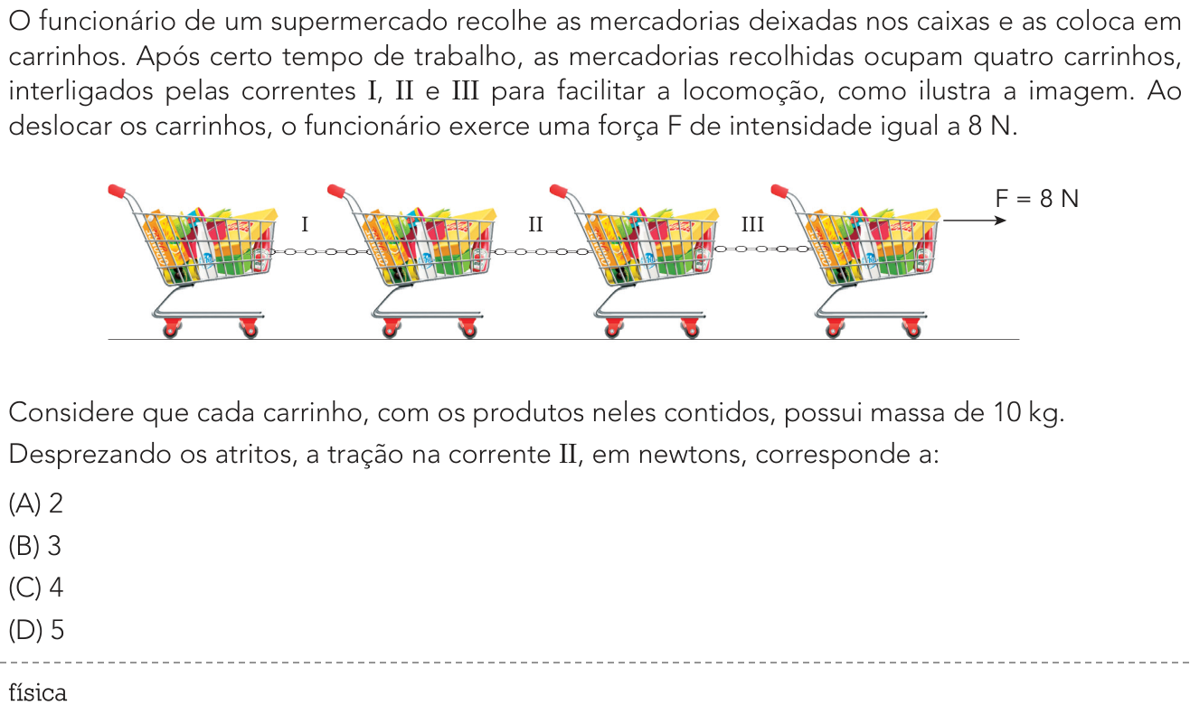 Questão 37 no caderno Exame Único da UERJ 2022