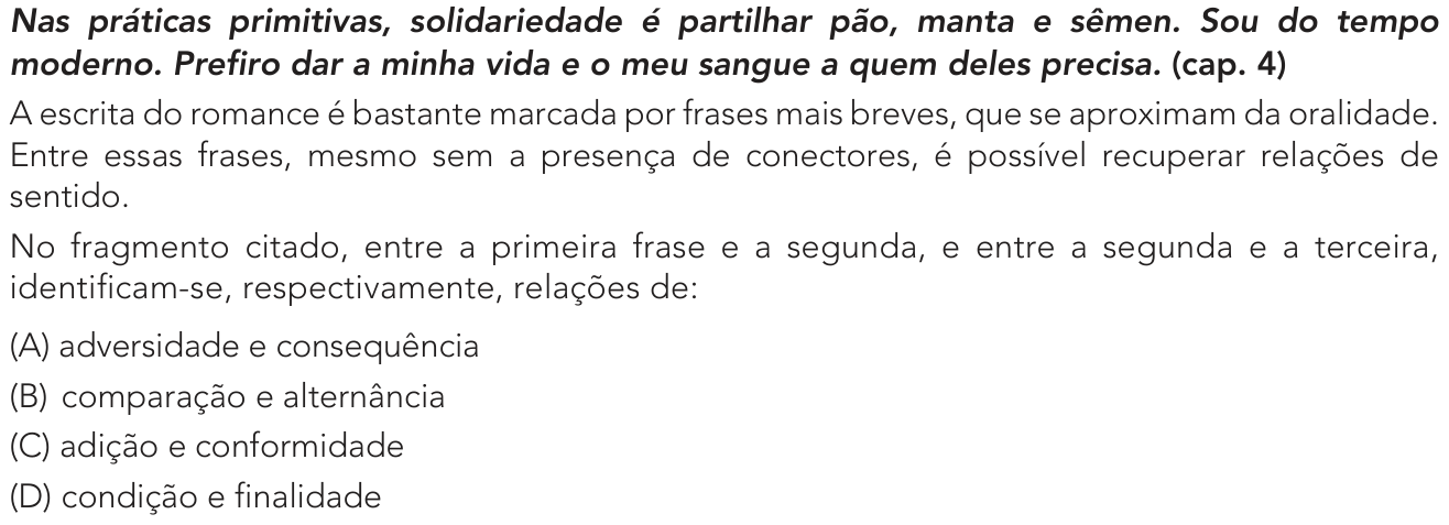 Questão 6 no caderno Exame Único da UERJ 2023