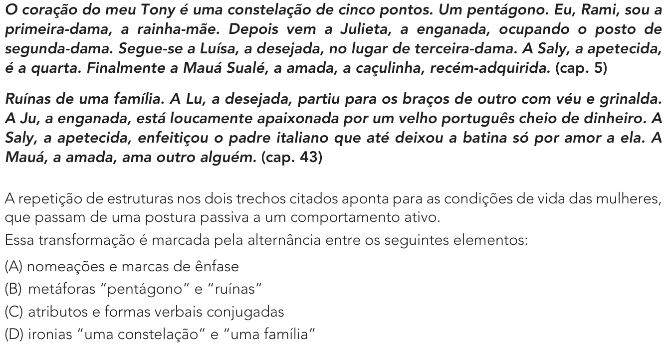 Questão 10 no caderno Exame Único da UERJ 2023
