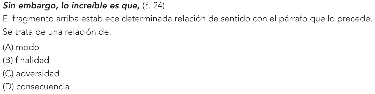 Questão 17 no caderno Exame Único da UERJ 2023