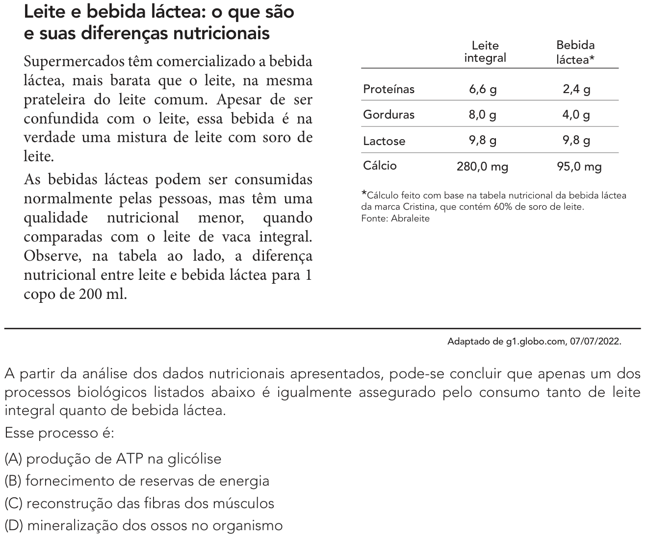 Questão 31 no caderno Exame Único da UERJ 2023