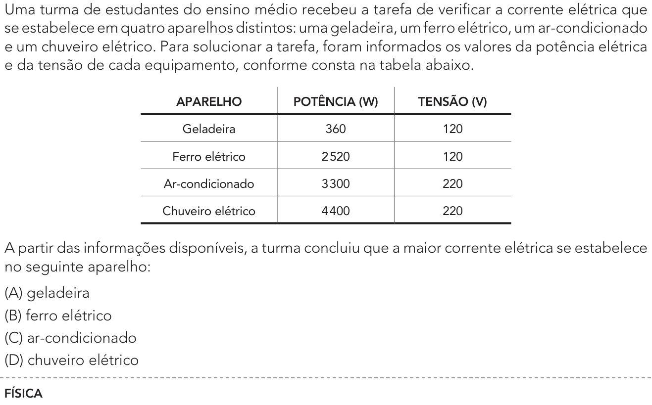 Questão 37 no caderno Exame Único da UERJ 2023