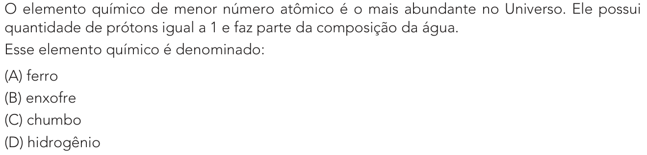 Questão 40 no caderno Exame Único da UERJ 2023