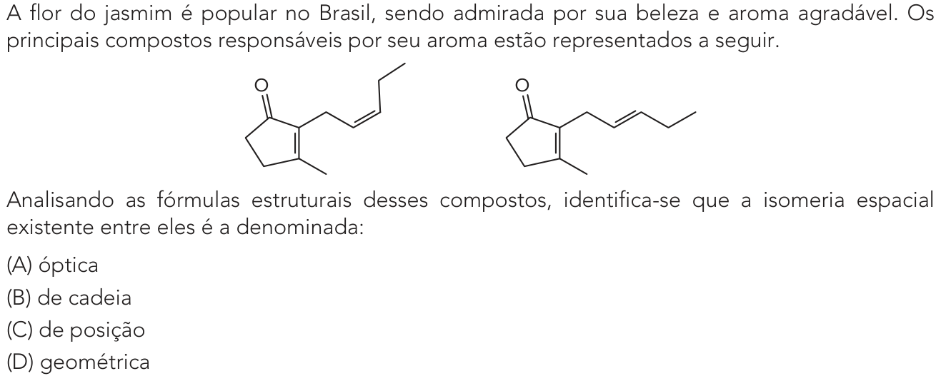 Questão 42 no caderno Exame Único da UERJ 2023
