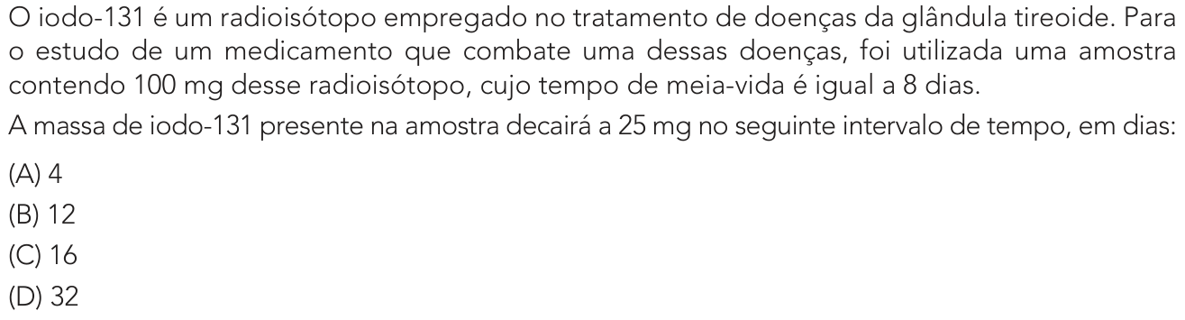 Questão 45 no caderno Exame Único da UERJ 2023