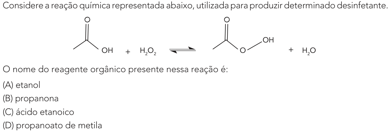Questão 46 no caderno Exame Único da UERJ 2023