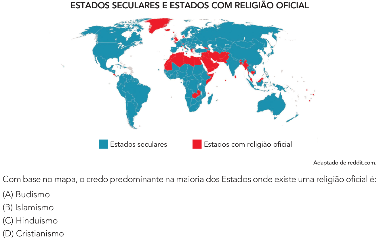 Questão 47 no caderno Exame Único da UERJ 2023