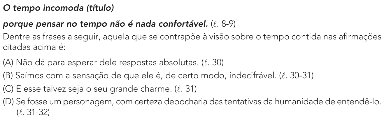 Questão 1 no caderno 1º Exame de Qualificação da UERJ 2024